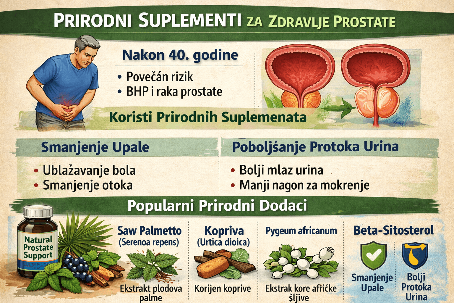 Ilustração da anatomia da próstata e sua localização no sistema urinário masculino